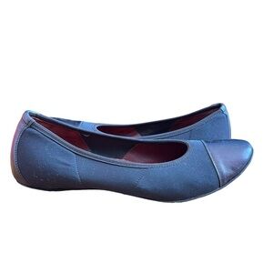 Donald J. Pliner Couture Women's Leather Flat Ballet Shoes Slip-On 2 Tone Sz 6.5